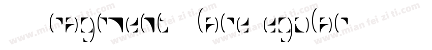PPFragment GlareRegular字体转换